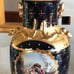 Cobalt and gold paint vintage vase