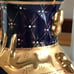 Cobalt and gold paint vintage vase