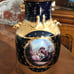 Cobalt and gold paint vintage vase