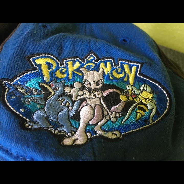 90s Vintage Pokemon Hat Cap Mewtwo anime cartoon kidcore nostalgia