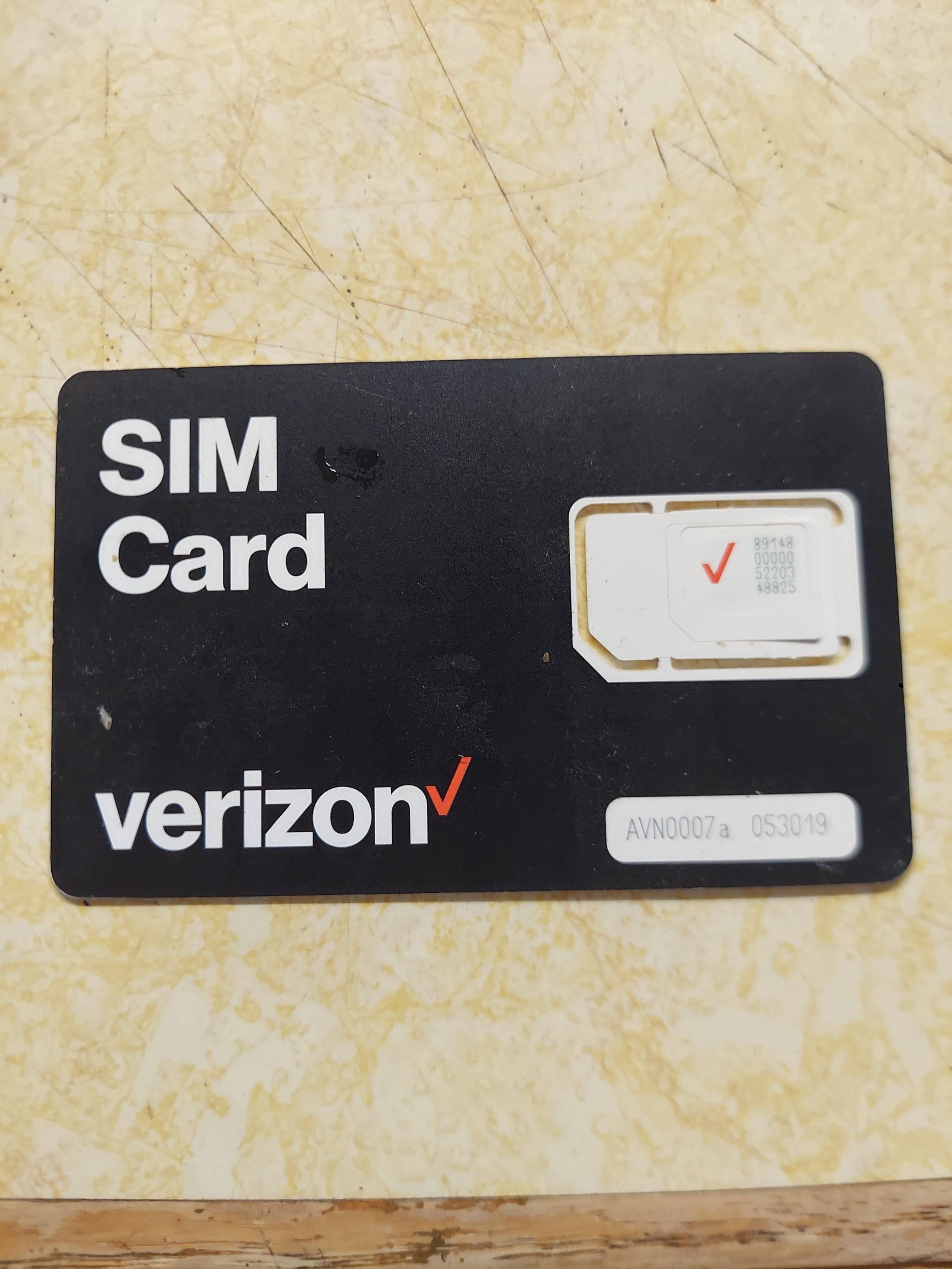 Verizon SIM card