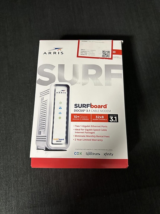 ARRIS SURFboard SB8200 DOCSIS 3.1 Modem: Calling all gamers!