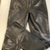 Vintage Hugo Buscati Black 100% Leather Straight-leg Pants Size 4 Tall