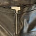 Vintage Hugo Buscati Black 100% Leather Straight-leg Pants Size 4 Tall