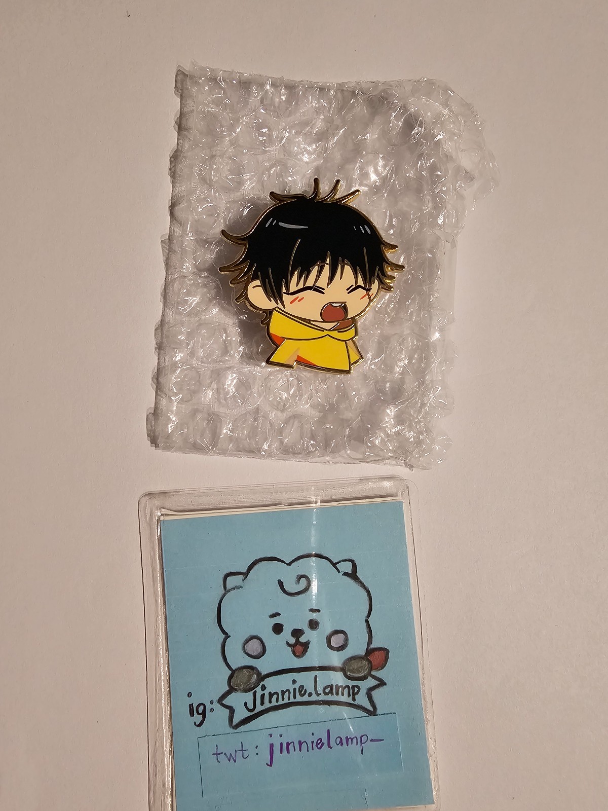 JJK Jujutsu Kaisen Megumi Emoji pin oneheartpins