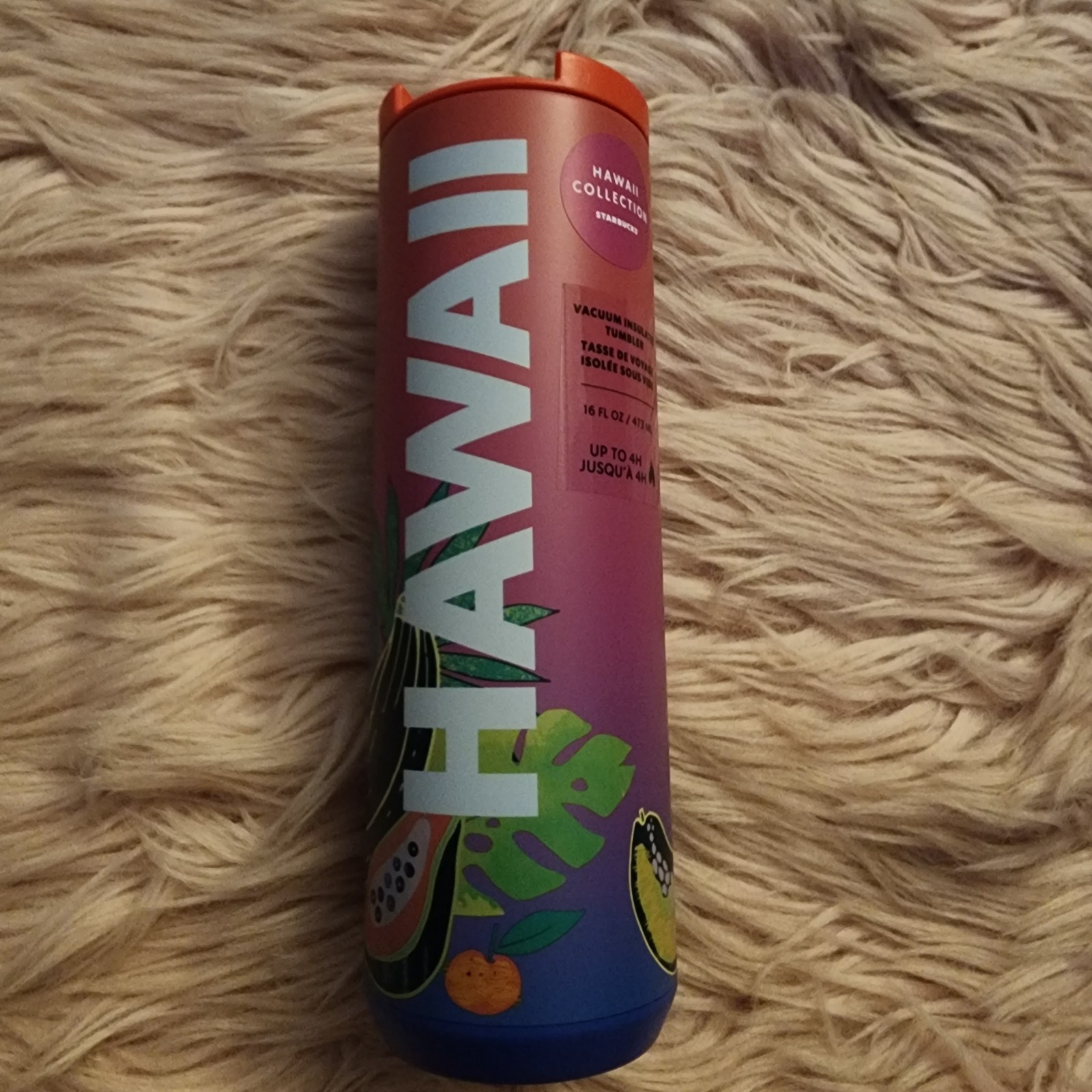 Starbucks Hawaii Exclusive vacuum insulated tumbler fruit ombre 16oz