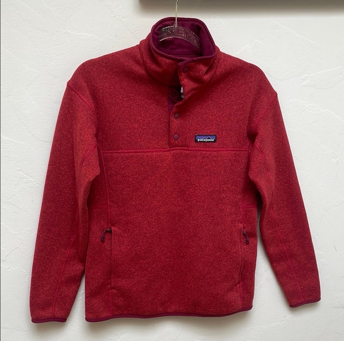 Patagonia burgundy sweater women