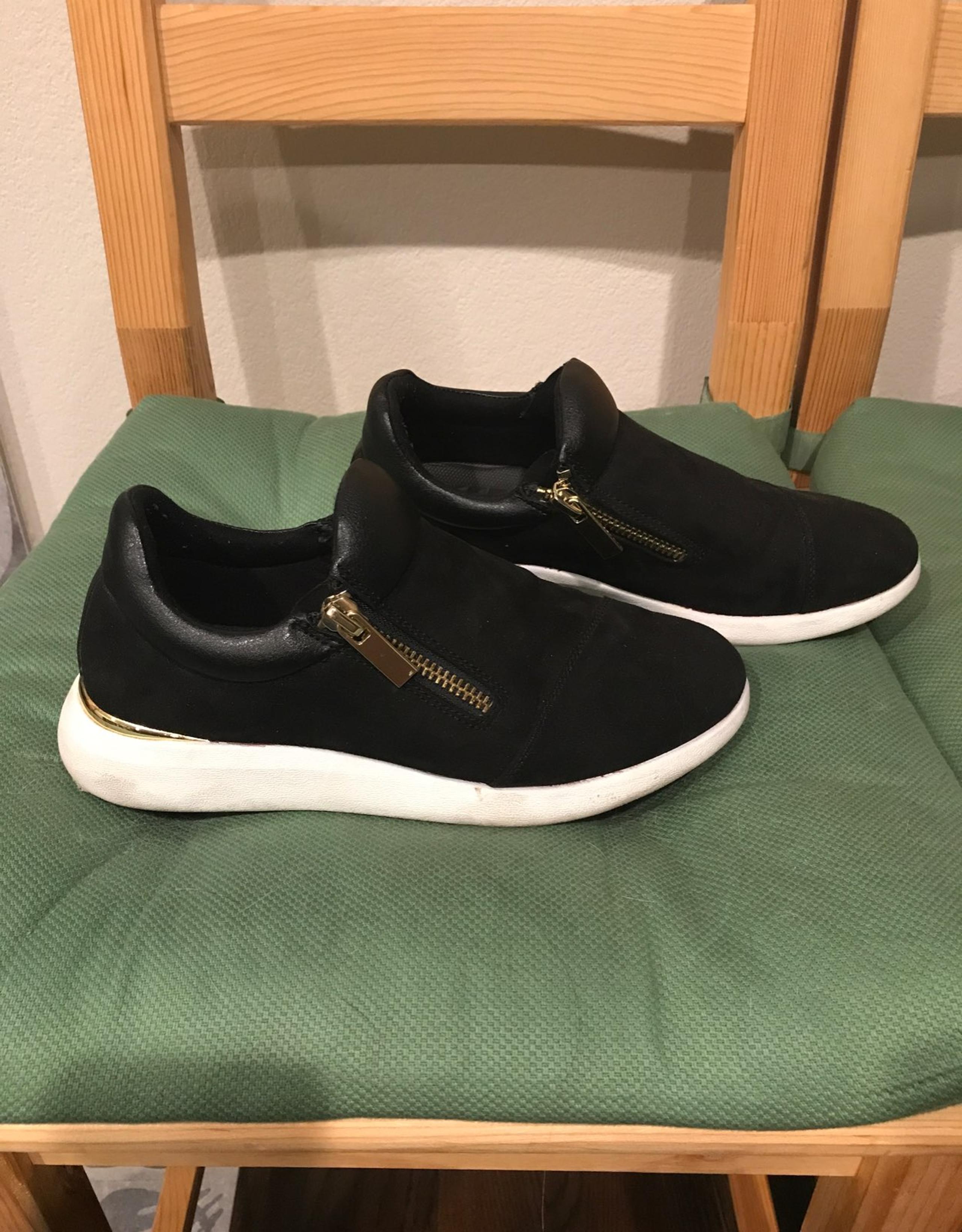 ALDO black white slip on shoes 7
