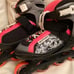 KRYPTONICS Girls Pink and Black Rollerblades