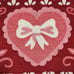 Valentines pink bow mat