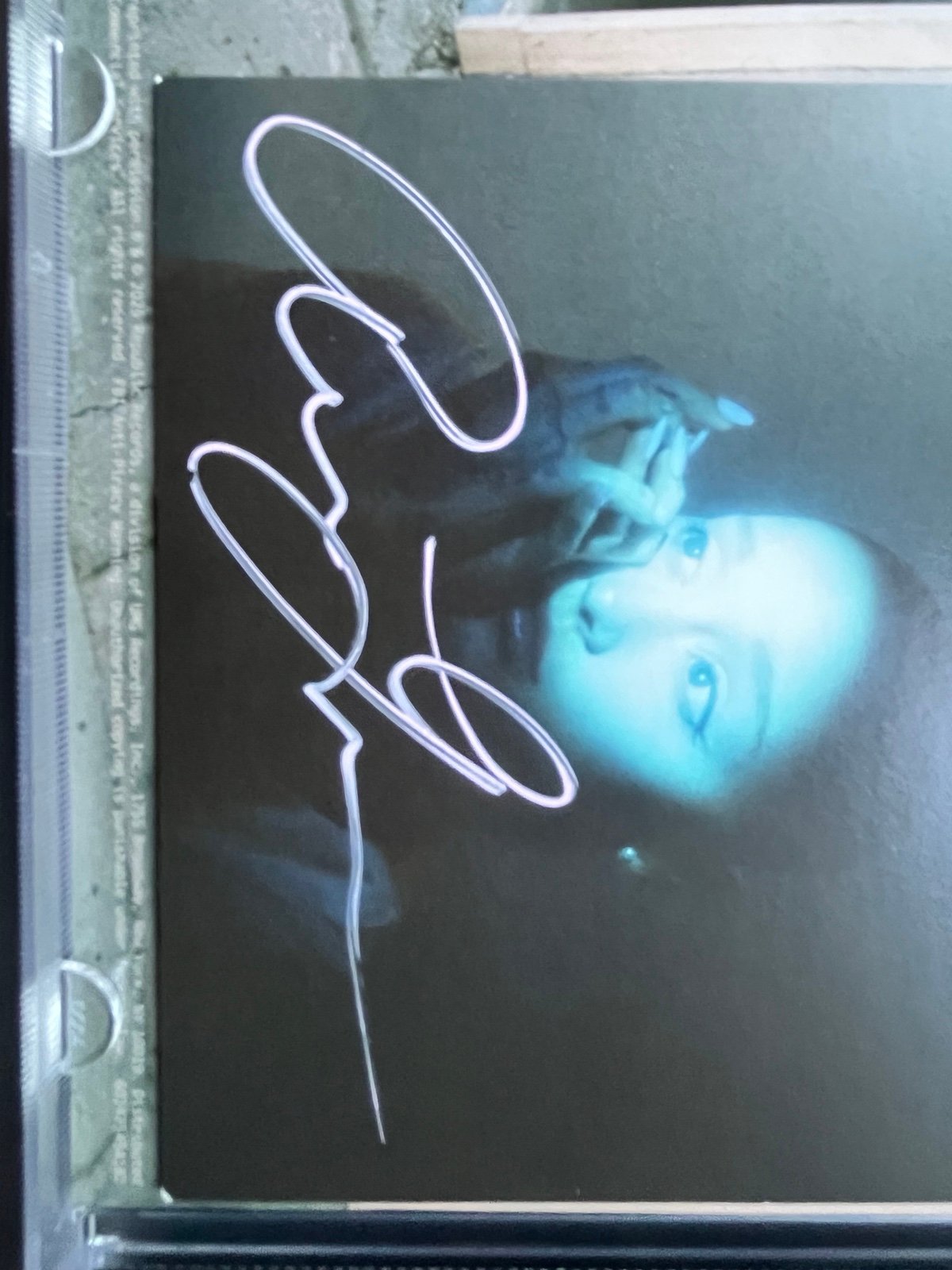 ariana grande signed eternal sunshine brighter days ahead cd