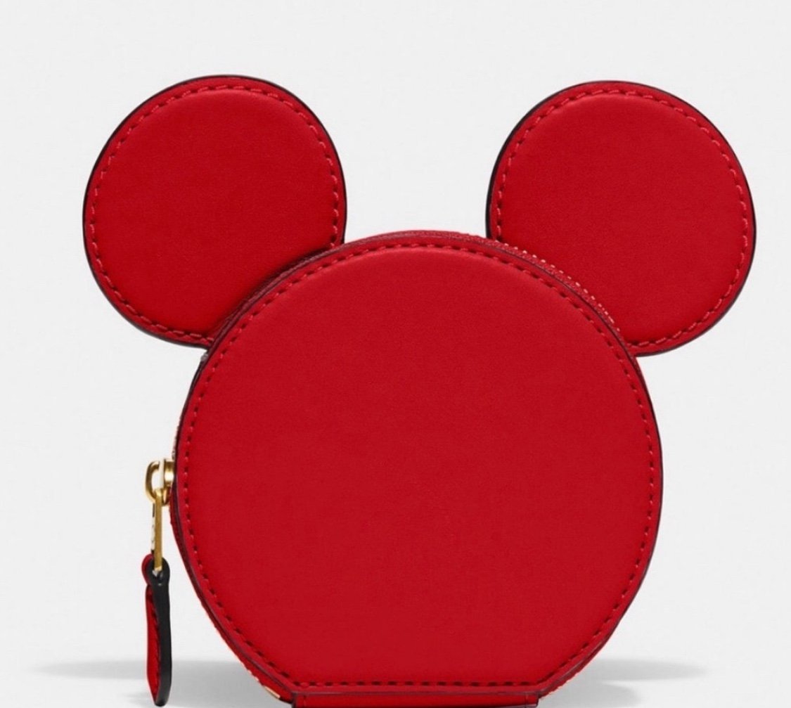 Coach Disney X Coach Mickey Mouse Coin Case NWT