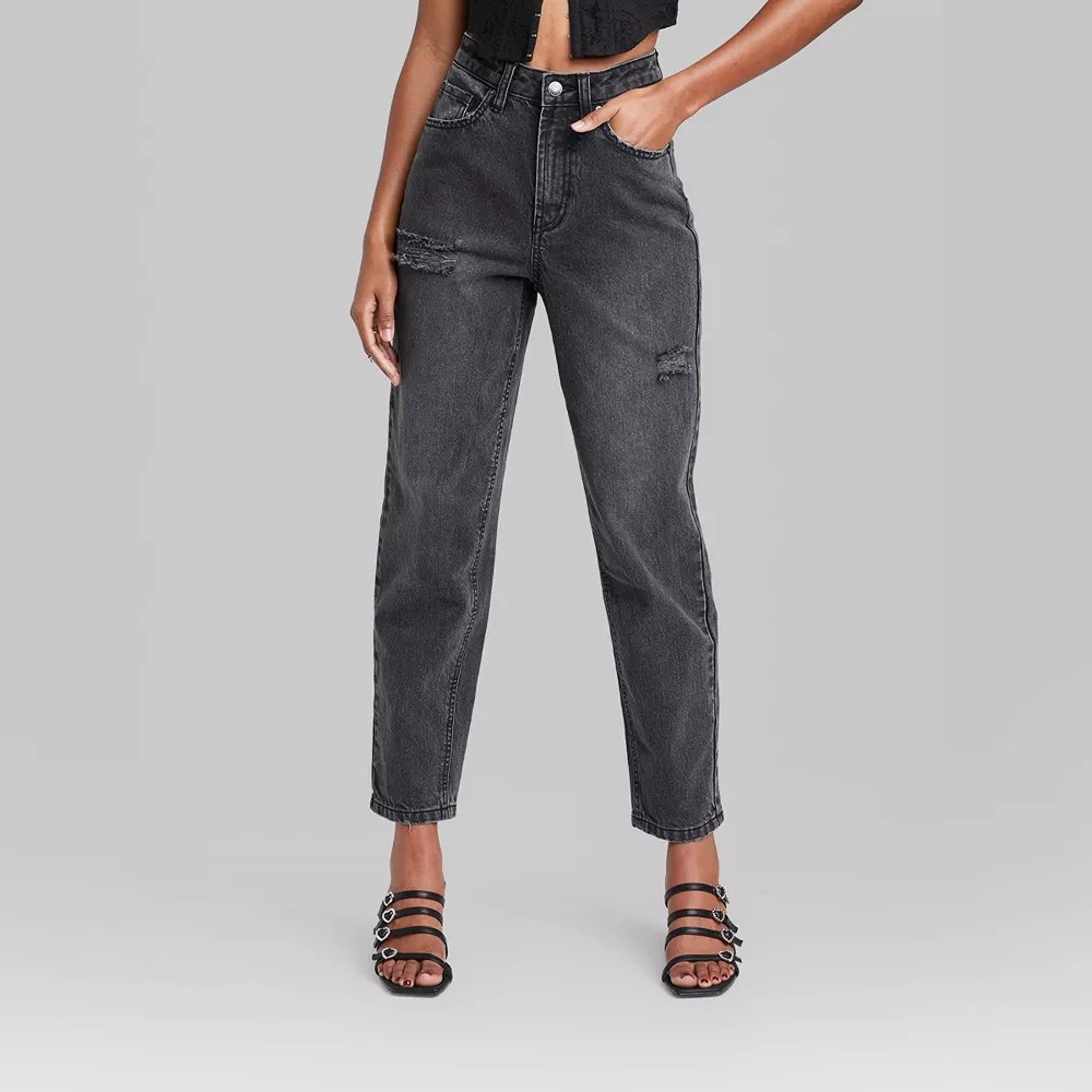 Women's Super-High Rise Curvy Tapered Jeans - Wild Fable™ / Size 6