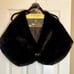 Faux Fur Stole Wrap Christian Lacroix Women’s Black NEW Crystal Brooch Snap 45