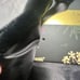Faux Fur Stole Wrap Christian Lacroix Women’s Black NEW Crystal Brooch Snap 45