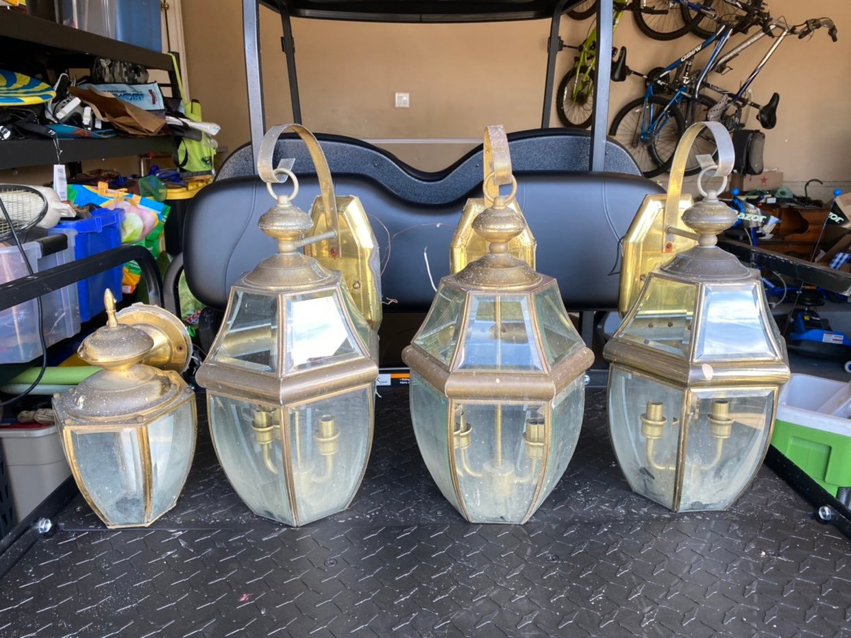 Outdoor Brass lamps