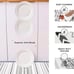 Boho Kitchen Mat, Farmhouse Cushioned Kitchen Rugs, Anti-Fatigue Non-Slip