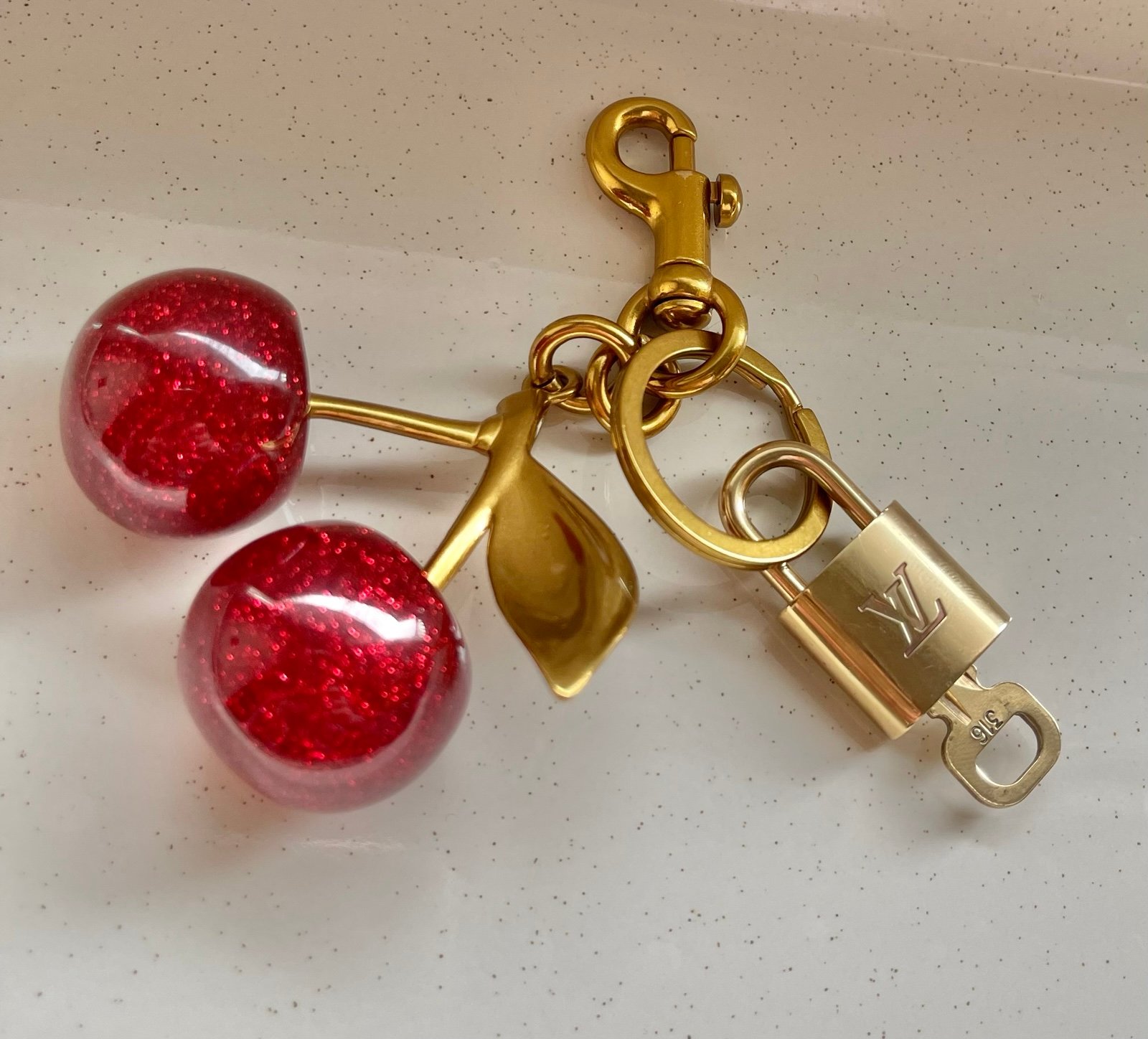Authentic Louis Vuitton lock and key # 316