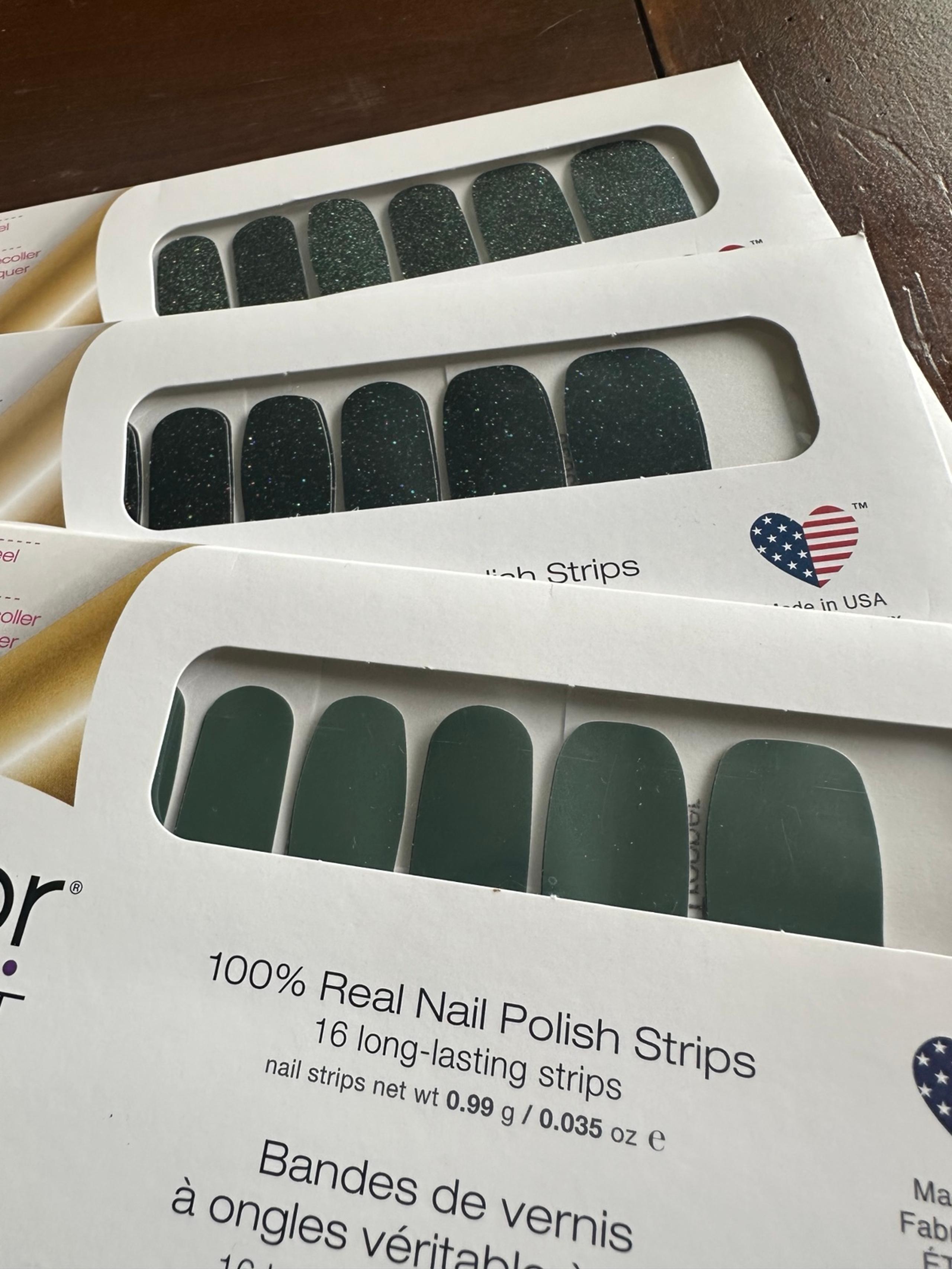 Color Street Nail Polish Strips - Green set