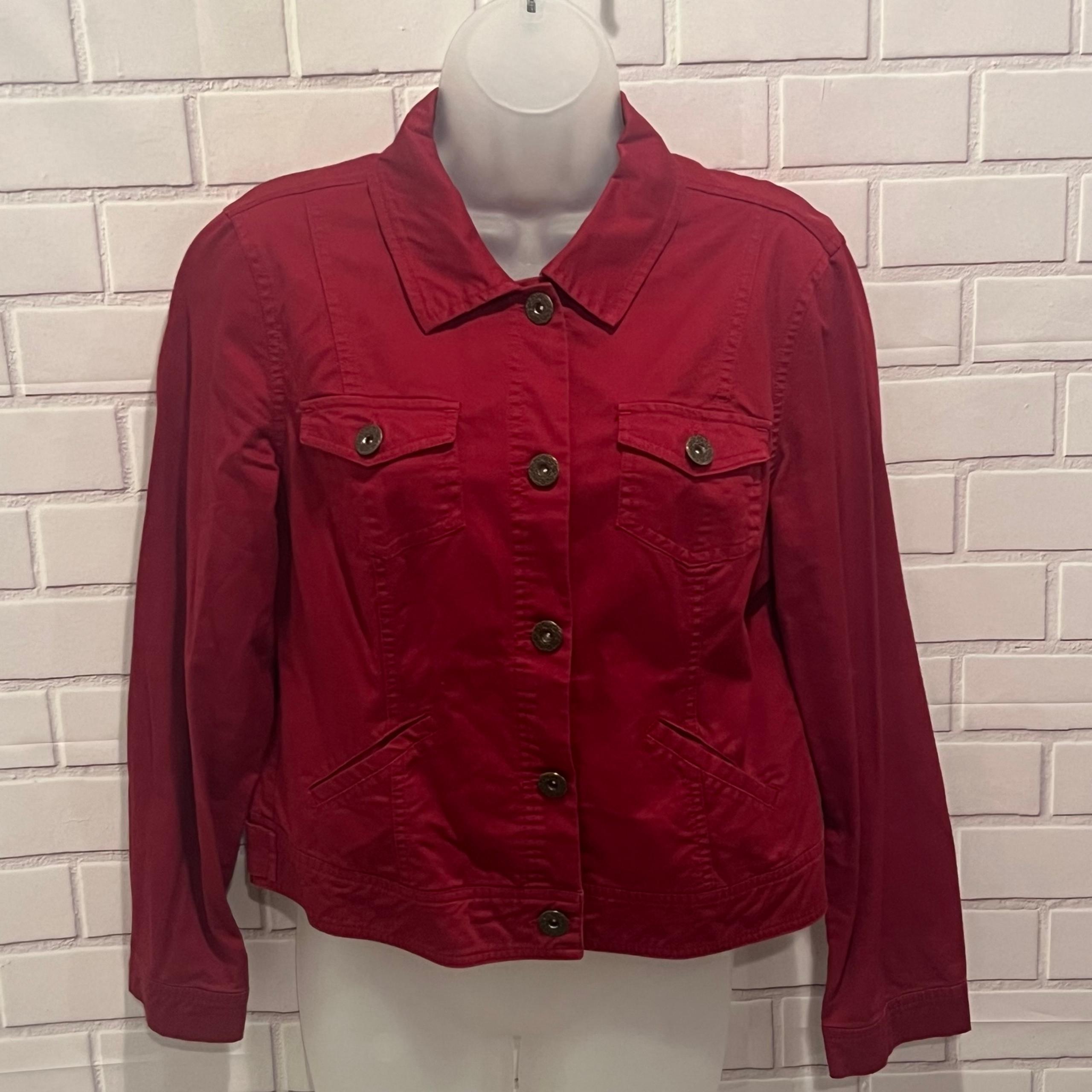 DRESS BARN women red blazer /size S