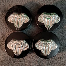 4-viper snake wheel center caps NEW