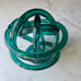 West Elm Glass Knots Sculpture MCM