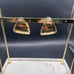 Earrings 14k GF hammered design wide hoops signed 102321@
