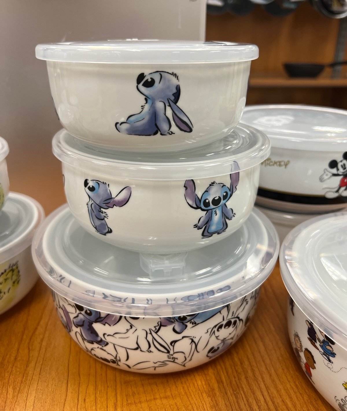 Disney Stitch Food Storage Bowls