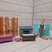 Fisher Price Vintage Loving Doll House Furniture, Grandpa & Dogs