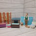 Fisher Price Vintage Loving Doll House Furniture, Grandpa & Dogs