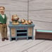 Fisher Price Vintage Loving Doll House Furniture, Grandpa & Dogs