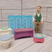 Fisher Price Vintage Loving Doll House Furniture, Grandpa & Dogs