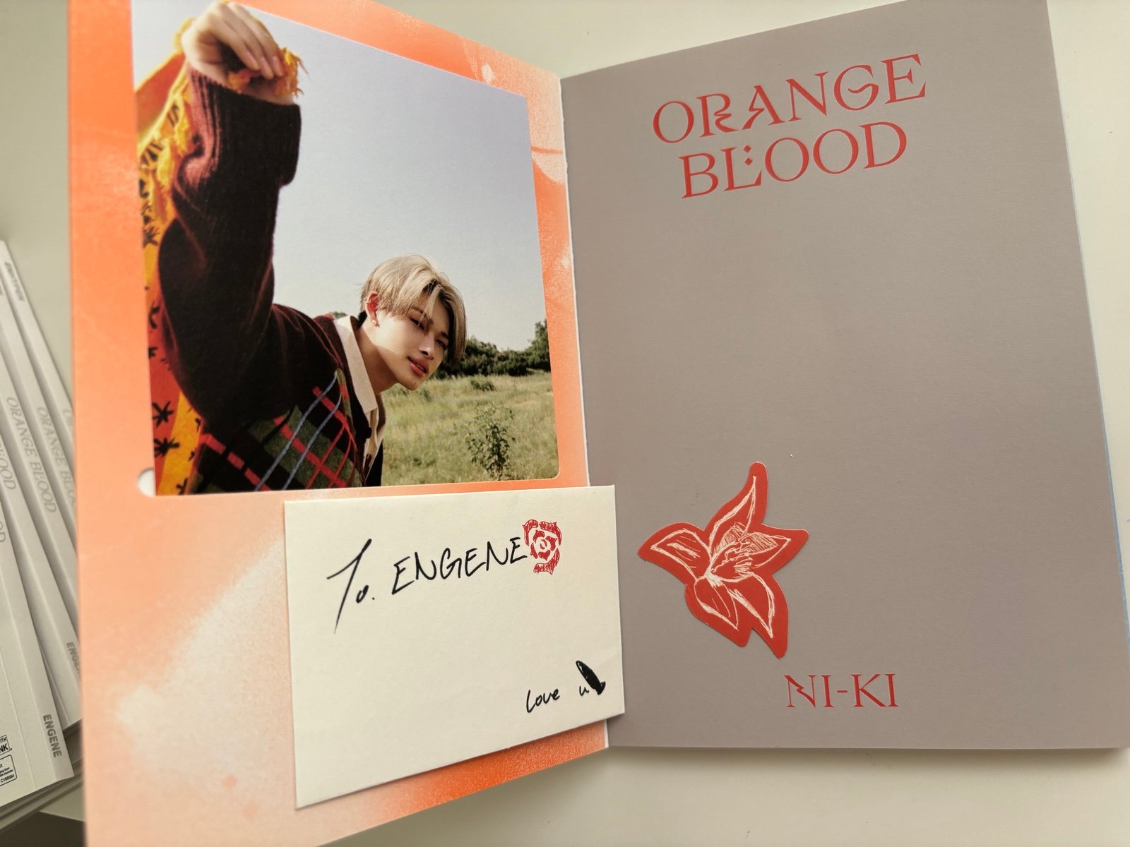 Enhypen orange blood engene version 6 set