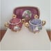 Victorian Iridescent Japan Porcelain Lusterware 5 PCS. Set