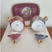 Victorian Iridescent Japan Porcelain Lusterware 5 PCS. Set