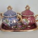 Victorian Iridescent Japan Porcelain Lusterware 5 PCS. Set