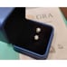 NEW~1 Carat Round Genuine Moissanite Heart Prong Stud Earrings~18K/.925SS