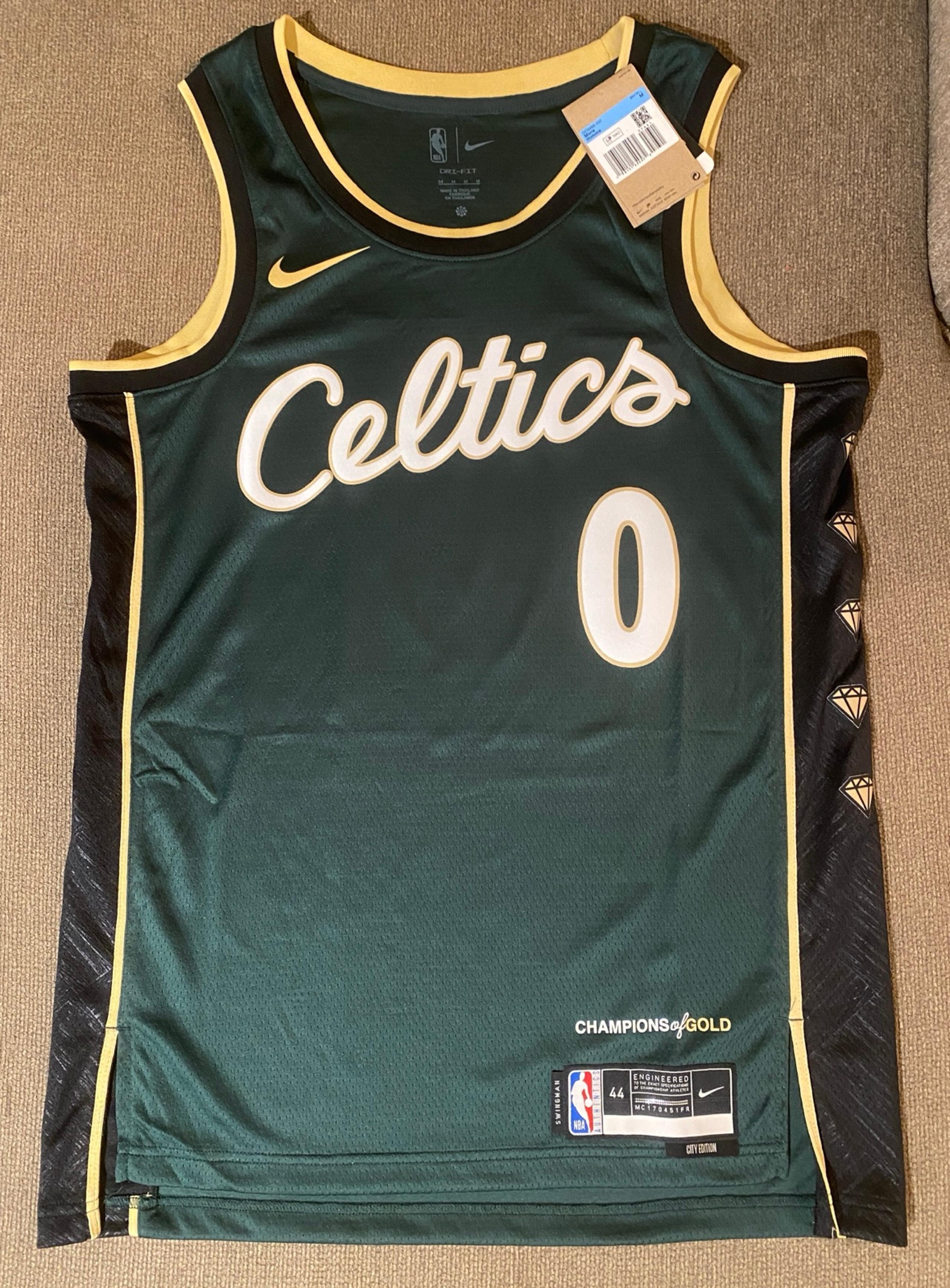 2022-23 Jayson Tatum Boston Celtics Men's Nike NBA City Edition Jersey Medium 44