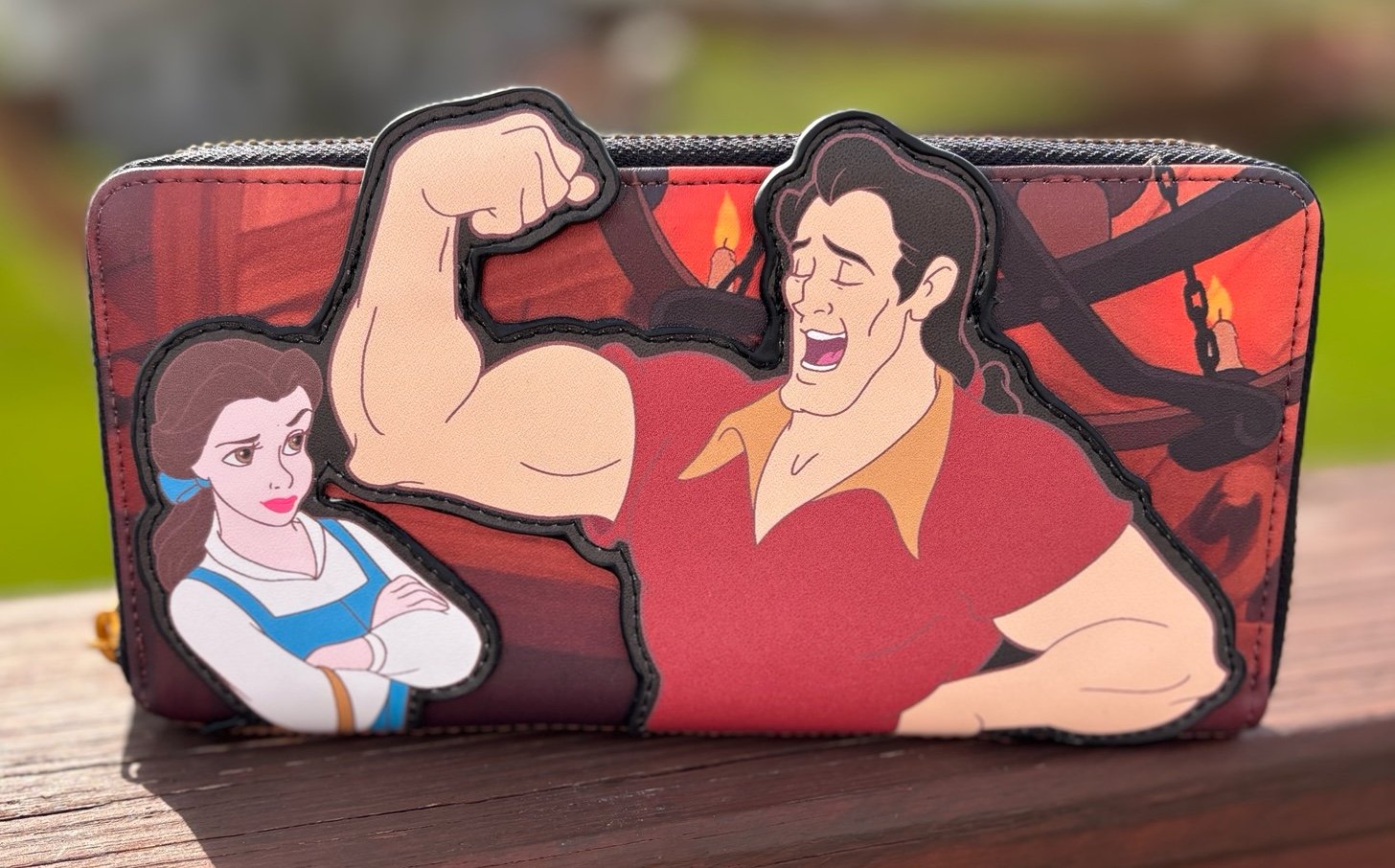Beauty & the Beast Gaston Officially Licensed Faux Leather Zip-Around Purse