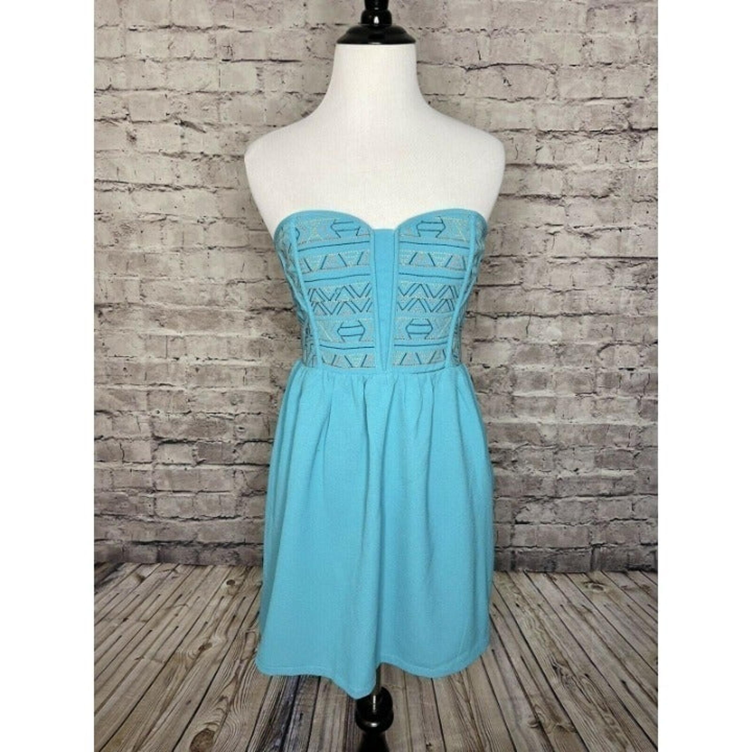 Staring at Stars Strapless Smocked Dress