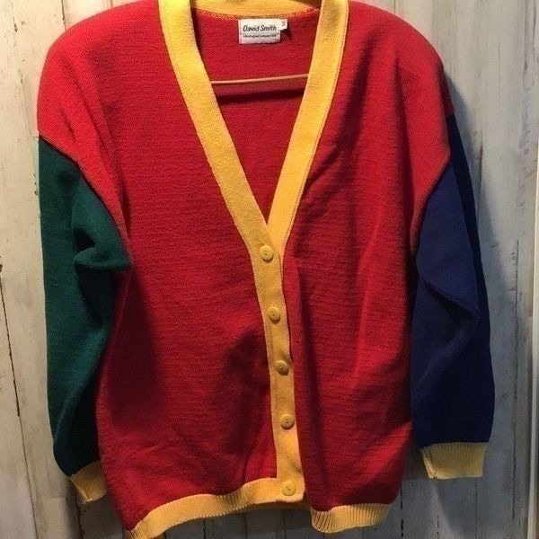 Sweater vintage David Smith varsity sweater size medium