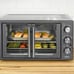 Oster - French Door Oven with Convection - Metallic Charcoal