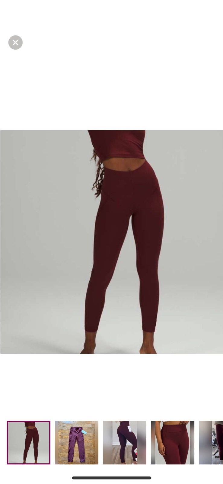 Lululemon Invigorate High Rise Tight 25”-NWT-Red Merlot-6