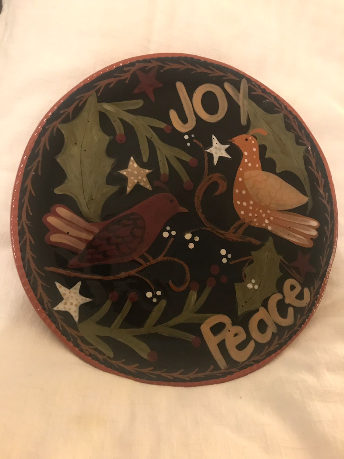 Penn Woods Redwood Pottery Plate Platter