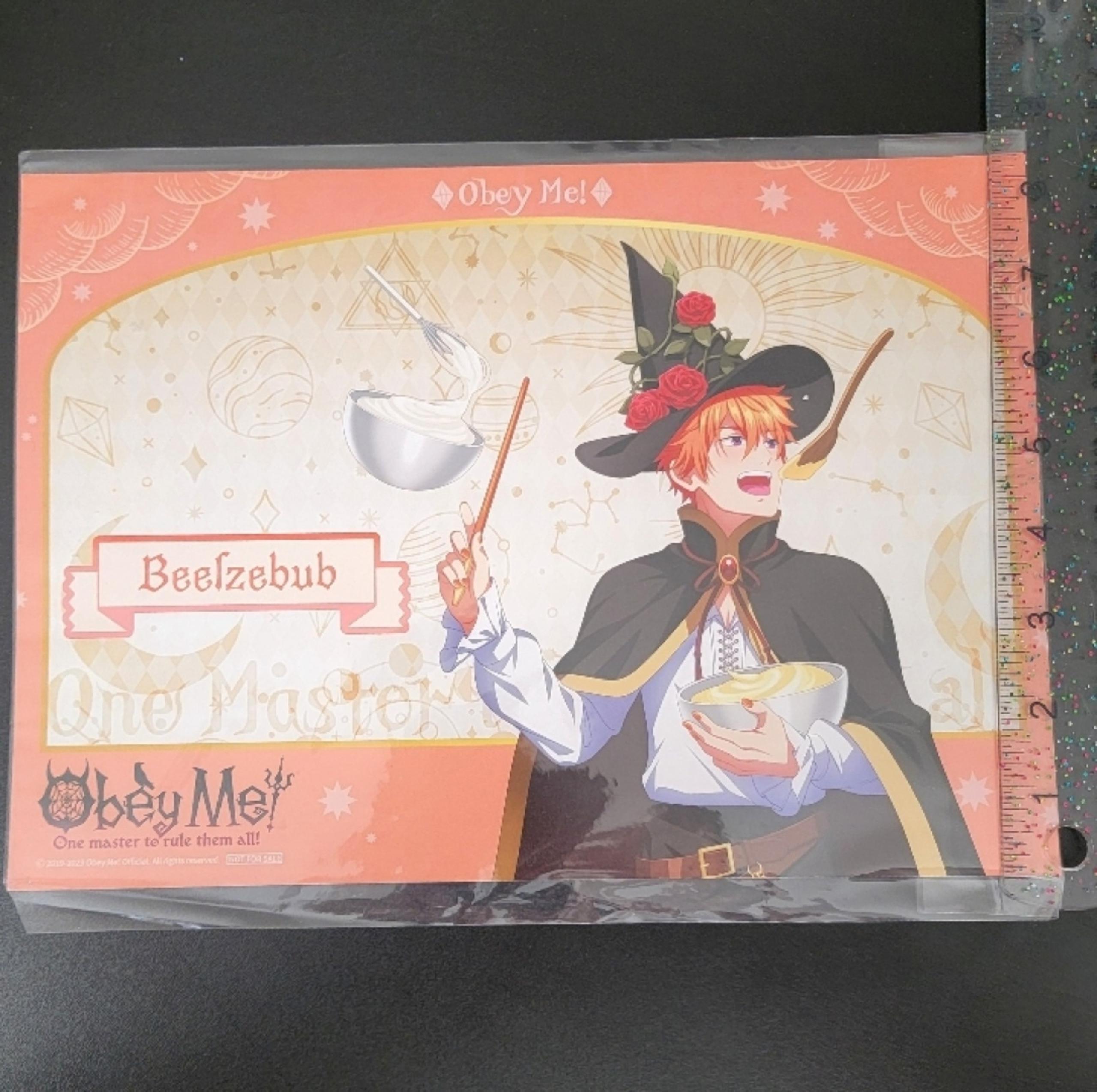 Beelzebub A4 Paper Placemat "Obey Me! x THE Chara CAFE"
