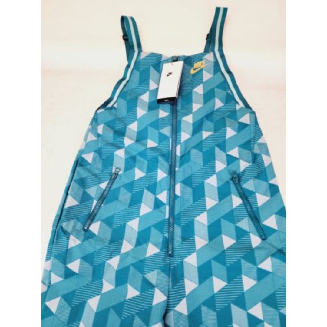 Nike Serena Design Womens Printed Tennis Jumpsuit Blue/Green DJ1151-367