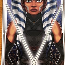Ahsoka metallic textured poster 14x26