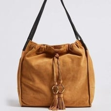 M&S COLLECTION Suede Tassel Shoulder Bag