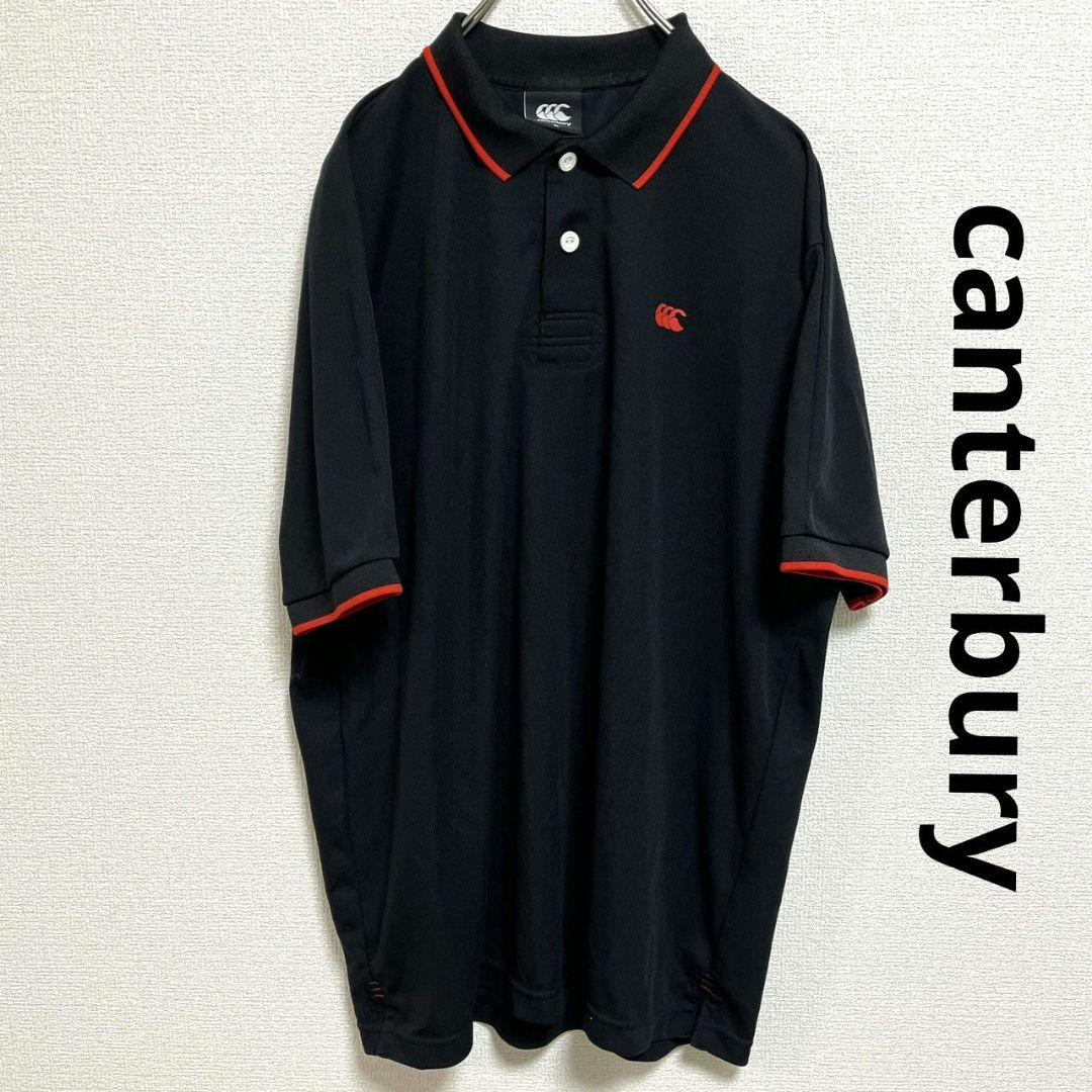 Canterbury Polo Shirt, Black, Printed Logo
