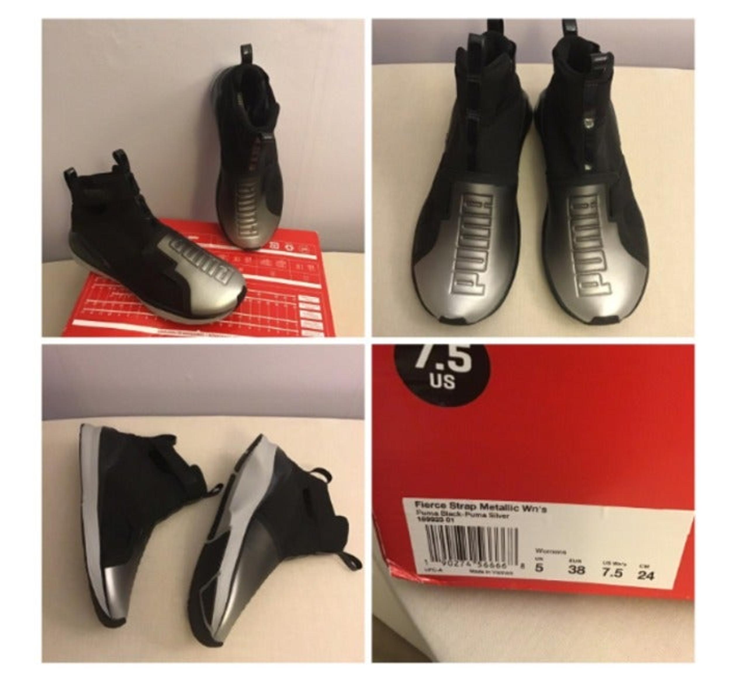 Puma Fierce Strap Metallic Black Shoes